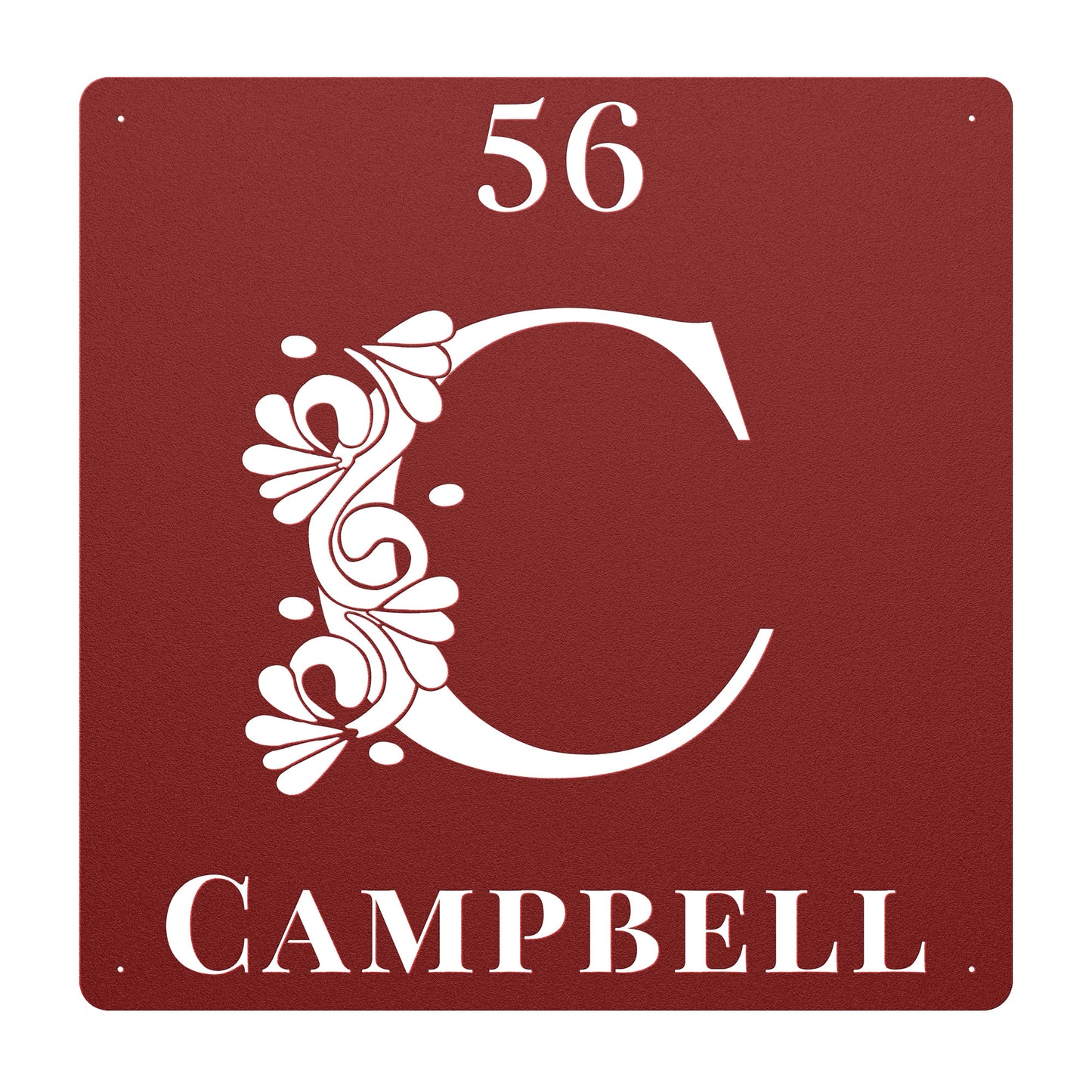 Classic Serif C Family Name Sign