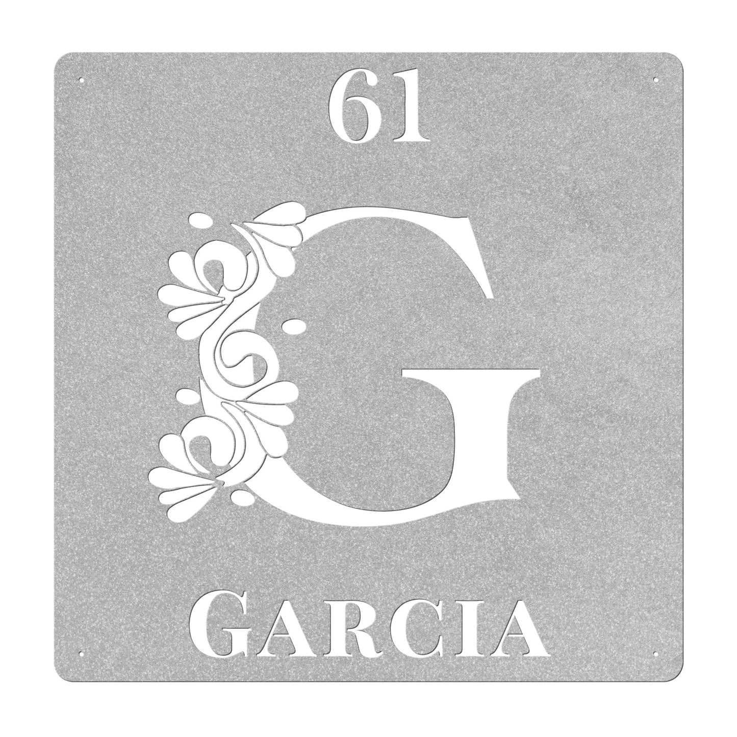 Classic Serif G Family Name Sign