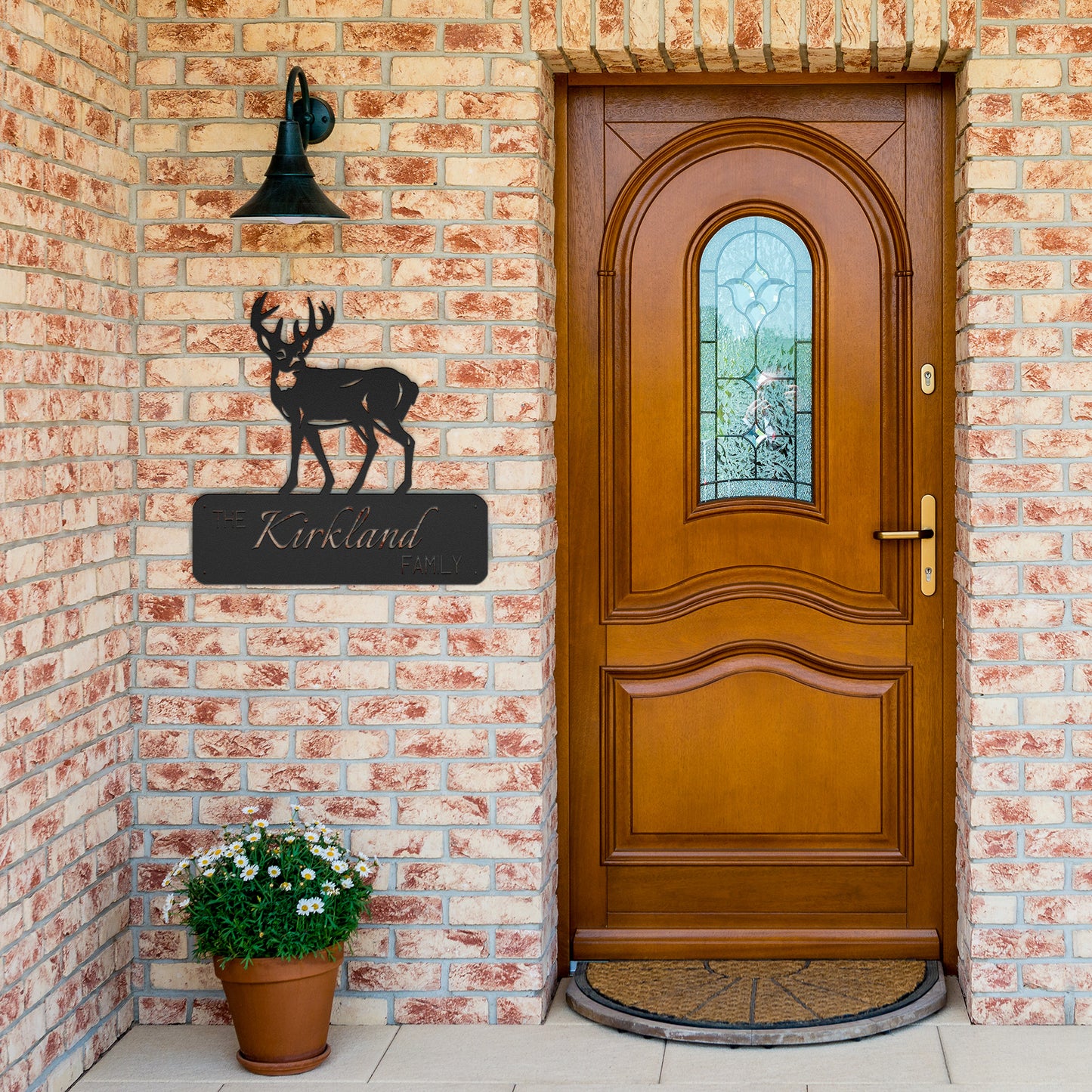 Deer Family Name Sign