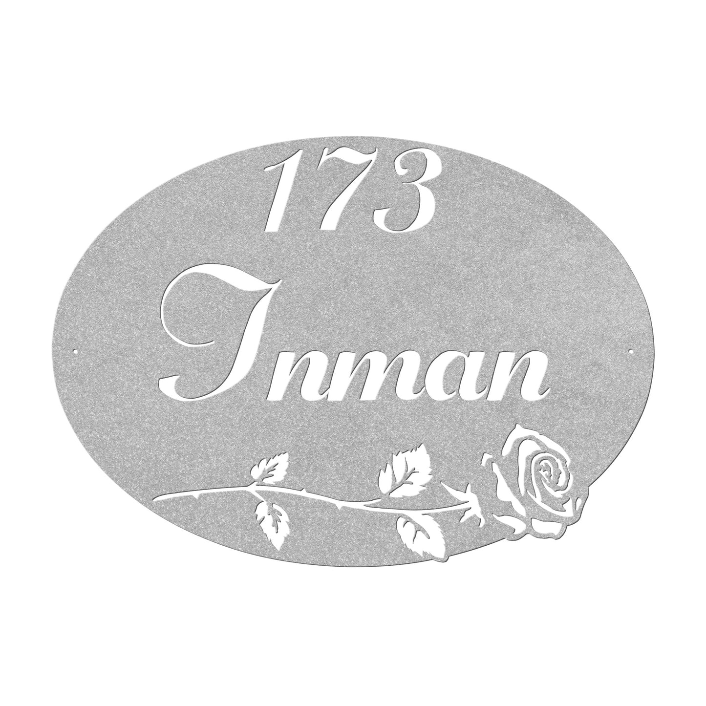 Elegant Script Family Name Sign I