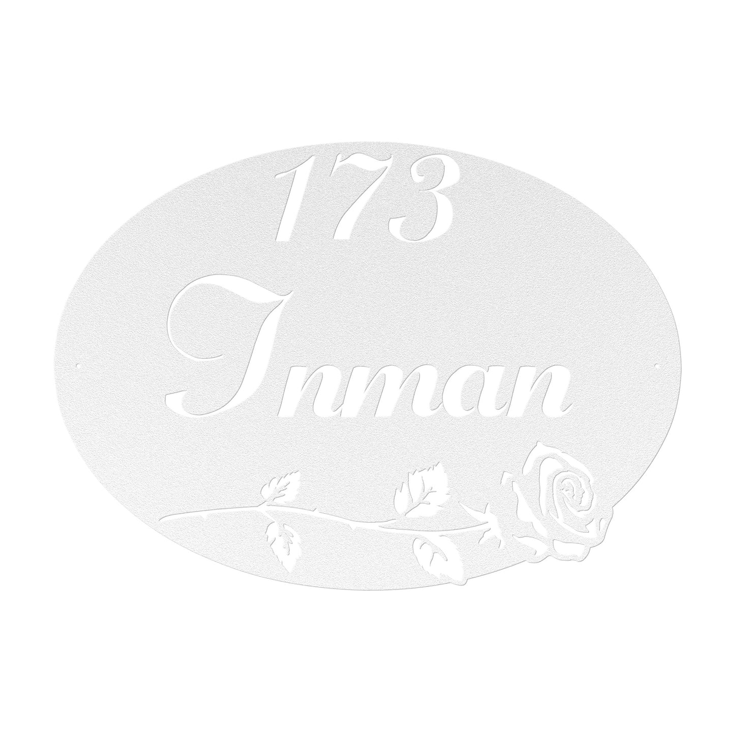 Elegant Script Family Name Sign I