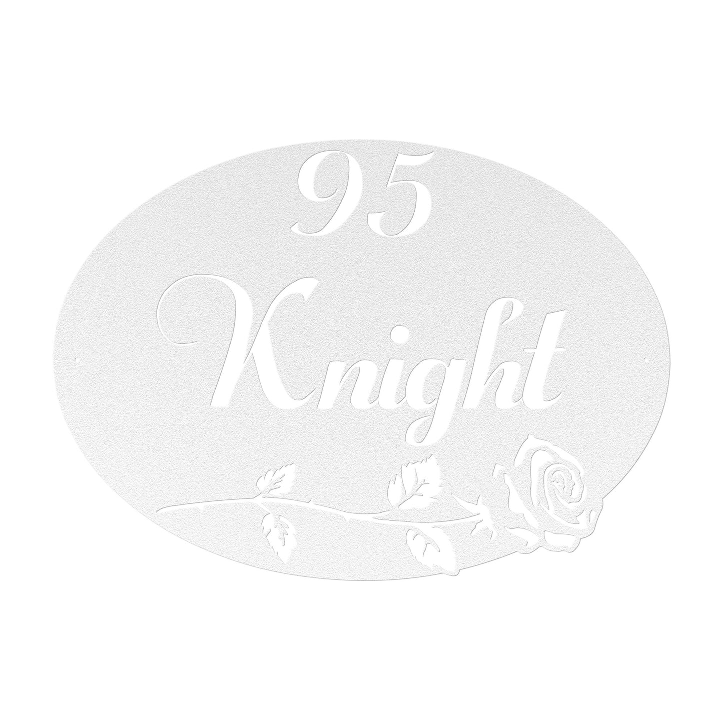 Elegant Script Family Name Sign K