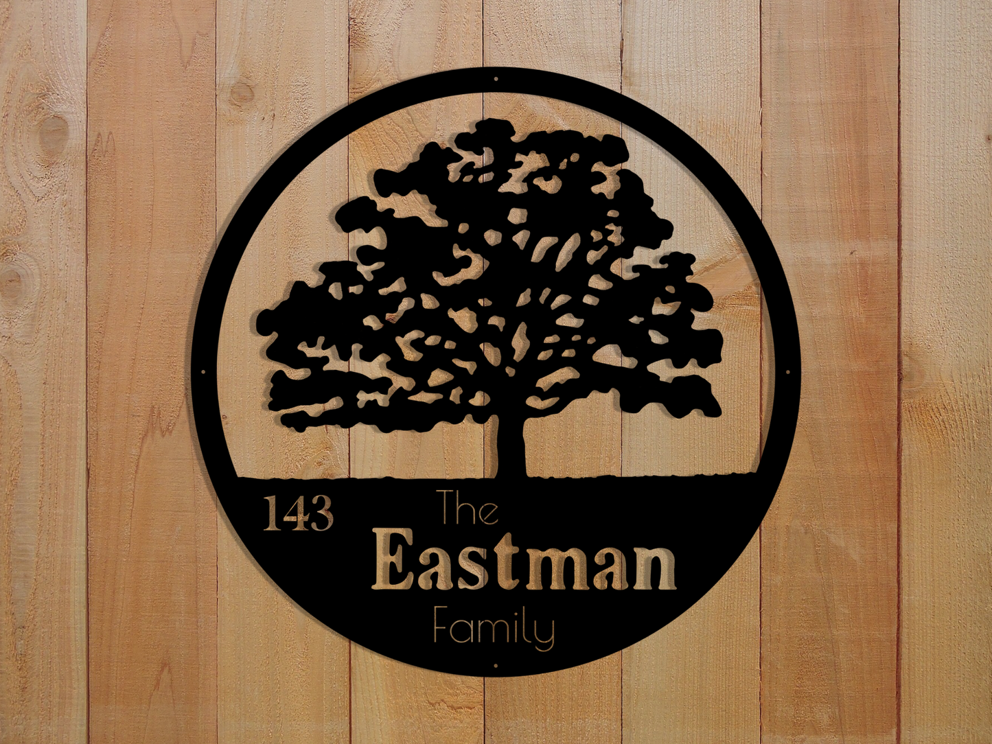 Tree Family Name Sign